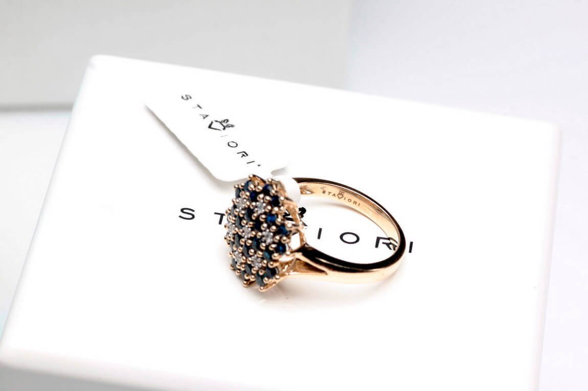 Emaga Złoty pierścionek PZD1600 - Diament